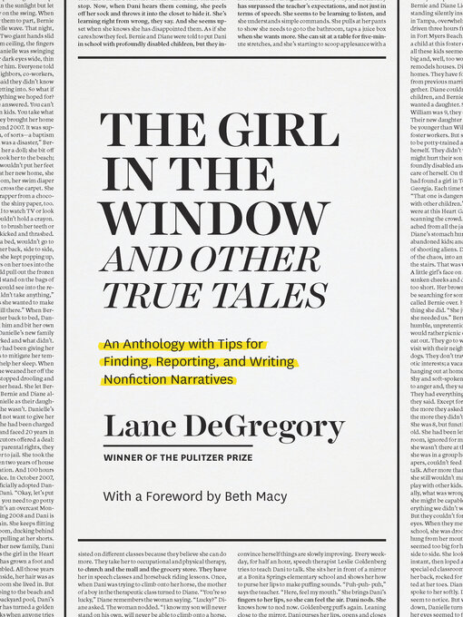 Title details for "The Girl in the Window" and Other True Tales by Lane DeGregory - Wait list